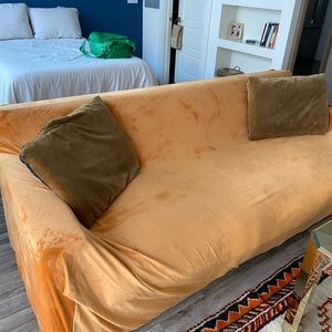 Orange Large Couch Cover
